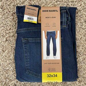 Eddie Bauer Men's Jeans Dark Blue, Size 32x34 (New)